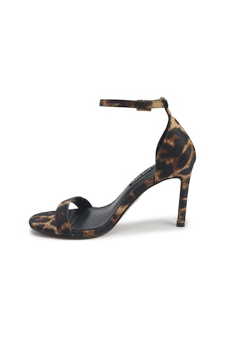 Nine West Isla3 5pr Leopar Kadın Topuklu Sandalet 000000000102012522 Kahverengi