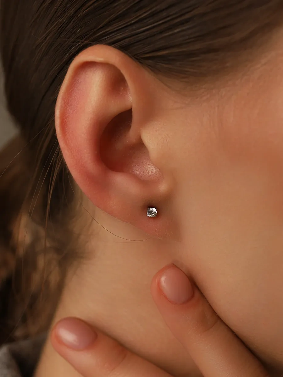 Serebranyj Dom Gençler İçin 925 Ayar Gümüş Küpeler 61402284 Diğer