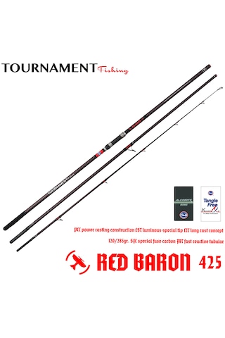 Tournament Fishing Red Baron 425 Mt 120-285gr Atarlı Frt Tubular