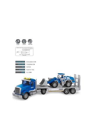 Ctoy Sesli Ve Işıklı Kepçe Dozer Taşıyıcı Tır Py6812b