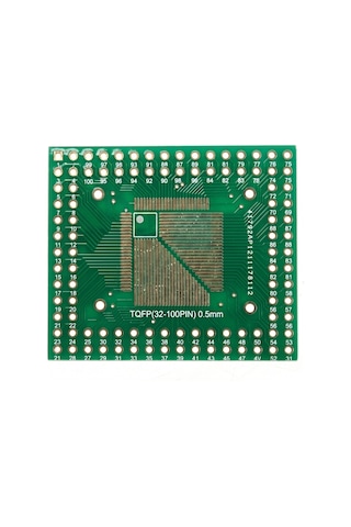 Tqfp 32/44/64/80/100 Pin Smd To Dıp Çevirici Pcb Kart 5 Li Paket