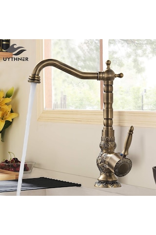 Mutfak Evye Lavabo Bataryası Antik Desenli Tasarım.