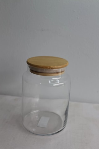 Bambu Kapaklı Cam Kavanoz 800ml Çok Renkli