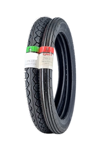 Lastik Takımı 275-17 Classic Ve 250-17 Mega Power Tt Tubetype - İç Lastikli Tip - Onmx