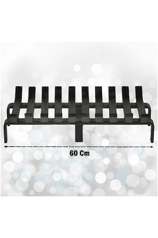 60 Cm X 32 Cm 10 Çubuklu Ekstra Şömine Izgarası Dar Gözlü Izgara