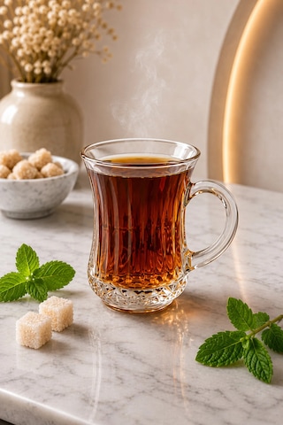 6 Lı Cam Kulplu Çizgili Çay Bardağı Bardak 120ml Pinterest Model Şeffaf