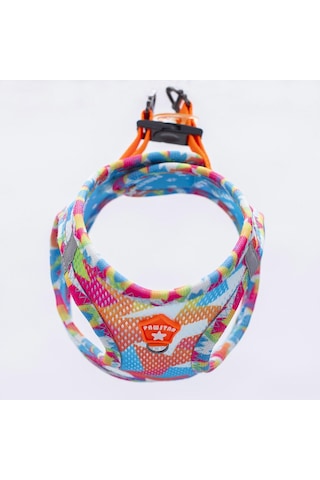 Pawstar Air-mesh Mosaic Köpek Göğüs Tasması Çok Renkli