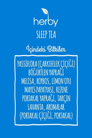 Herby Sleep Tea Uyku Karışık Bitki Süzen Poşet Çay 2'li 20 x 2 G