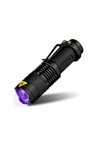 Valkyrie Uv Mor Işık El Feneri - 600 Lümens - 3 Mod - Zoom Siyah