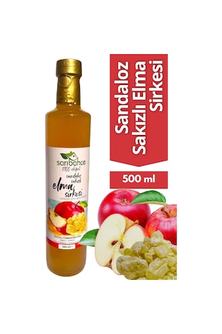 Sandaloz Sakızlı Elma Sirkesi 500 Ml - Organik Doğal Fermantasyon