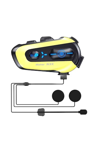 N-3x Intercom 3 Kişi Bağlantılı 1000mah Motosiklet Kulaklık