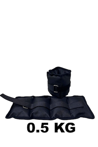 Me&ra Sport 0.5 Kg X 2 Adet El Ayak Bilek Ağırlık Seti Kum Ağırlık Torbası siyah