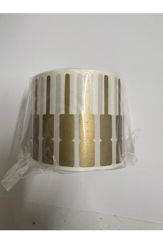 Aysan Etiket Boş Yapışkanlı Kuyumcu Yüzük Etiketi Gold Renk 54mm X 9mm 1