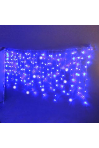 Sunlight Saçak Led Perde Aydınlatma 2m Dış Mekan Sarkıt Mavi Beya