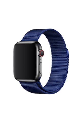 E2M Apple Uyumlu Watch 38-40MM KRD-01 METAL HASIR LACIVERT KORDON