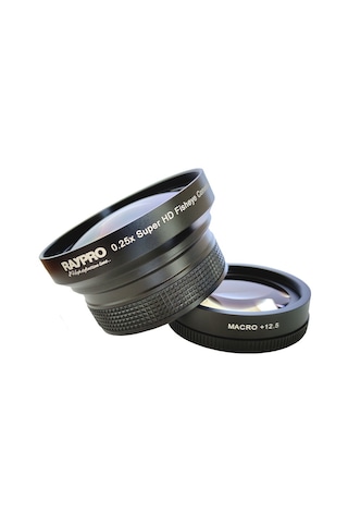 Raypro 67 MM 0.25x Pro HD Fisheye + 12.5 Dioptri Makro Lens