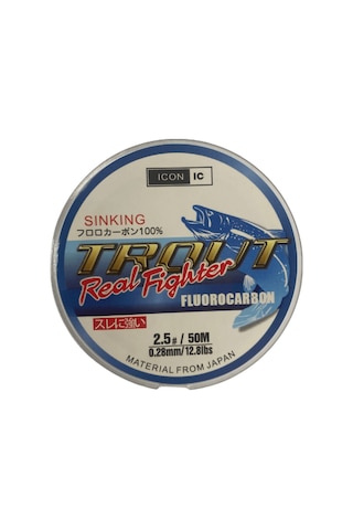 Icon-ıc Trout 50mt Fluorocarbon Misina 0.45 MM