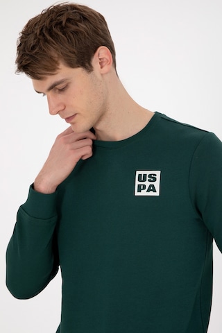 U.S. Polo Assn. Erkek Regular Fit Bisiklet Yaka Koyu Yeşil Sweatshirt 50293456-VR079