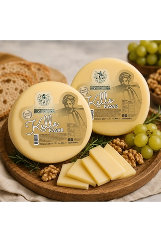 Hasmandıra Şirden Mayalı Kelle Kaşar Peyniri 400 G X 2 Adet Tam Yağlı Doğal Kaşar