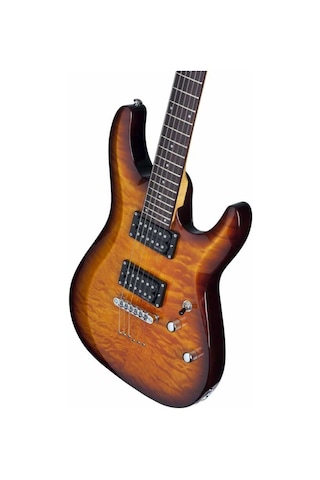 Schecter C-6 Plus Elektro Gitar (Vintage Sunburst)