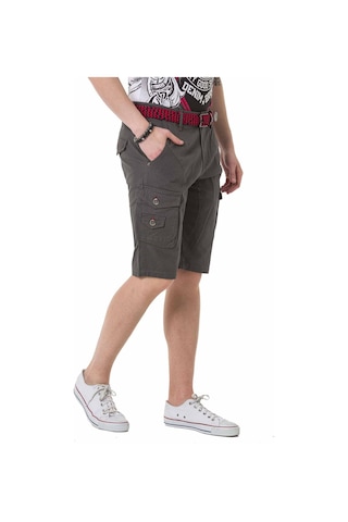 Ck265 Gri Kargo Cepli Keten Kapri Lacivert