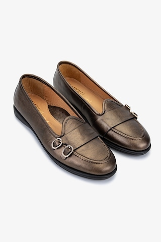 Valmenti Kadın Kahverengi Hakiki Deri Loafer Ayakkabı 611 E1712-06 Bn Ayk Sk25-26 Marrone Pearl Kahverengi