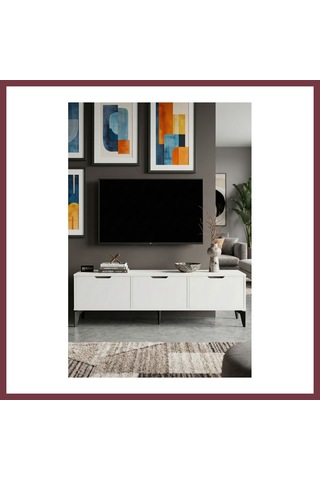 Storeşahin Royal Tv Sehpası Suntalam Beyaz 160x35 Shn0720
