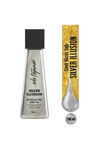 Eda Taşpınar Silver Illusion Gümüş Işıltı Simli Vücut Yağı 200 ML