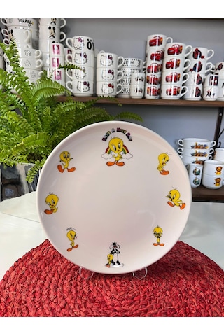 5 Parça Tweety Model Çocuk Bebek Yemek Takımı Beslenme Seti Çok Renkli