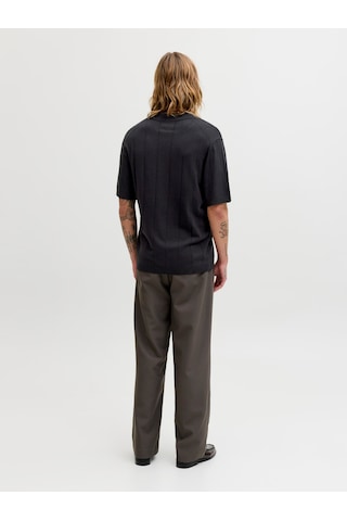 Jack & Jones William Structure Erkek Siyah Polo Tişört 12291042-b