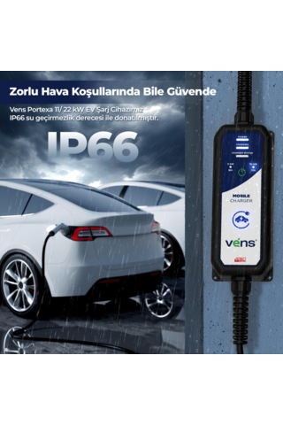 Vens Portexa 22Kw 32A Mobile Sarj Cihazı