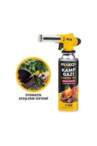 Sgs Kamp Pürmüz Seti Isıtma-yakma-kaynak Başlık - 227 Gr Gaz Sarı - Siyah