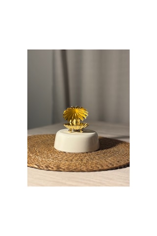 Gold Rengi Metal İstiridye 6'lı Kahve Yanı Sunumluk Altın - 806699719 Altın