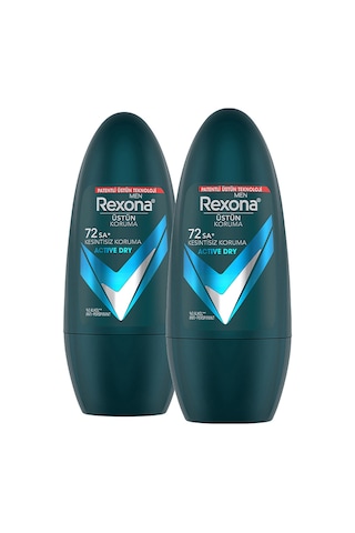 Rexona Active Dry 72H Erkek Roll-On Deodorant 2 x 50 ML