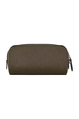 Montblanc Sartorial Deri Küçük Boy Bakım Çantası 221570 Haki