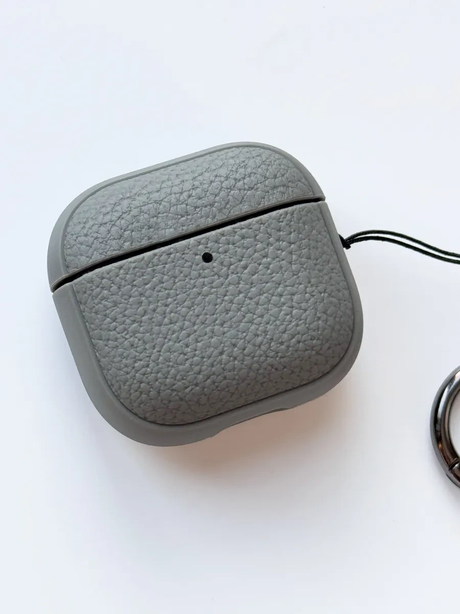 Life Tech. Airpods 4 İçin Koruyucu Kılıf, Karabinalı Kılıf 396521368 Gri