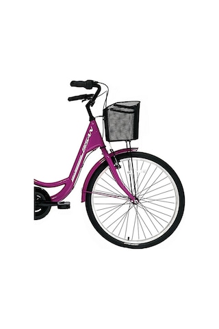Bisan Sorrento Şehir Bisikleti 36 Cm V 24 Jant 3 Vites Mor Beyaz Mor - Beyaz