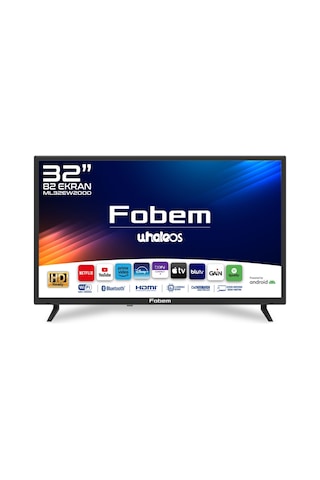 FOBEM ML32EW2000 32" 82cm Ekran HD Ready Whale OS Smart TV - Dahili Uydu Alıcılı LED TV