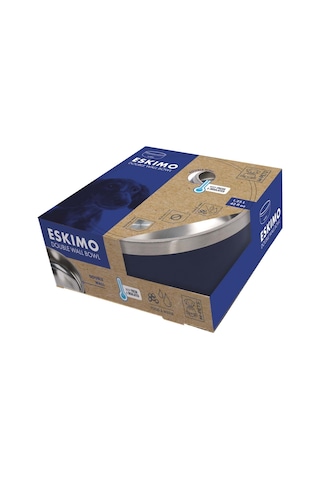 M-pets Eskımo Çift Cidarlı Mama Kabı 1.25l Blue