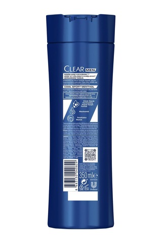 Clear Men Cool Sport Menthol Kepeğe Karşı Etkili Şampuan 350 Ml Beyaz