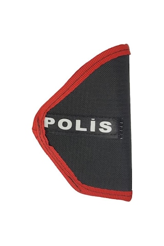 Single Sword Çocuk Tabanca Kılıfı - Polis Yazılı Siyah - Haki