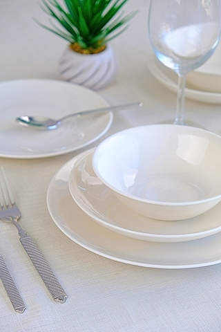 Tabak Evi Porselen Chic Yemek Takımı 24 Parça 6 Kişilik