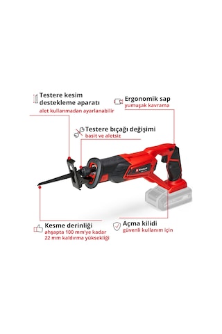 Einhell TE-AP 18/22 Li - Solo Akülü Kılıç Testere - 4326300