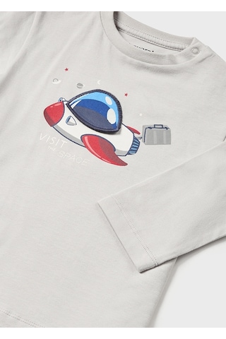Mayoral Gri Bebek Tshirt - Mayoral - Açık Gri - 18-ay - 2014--açık Gri-18-ay