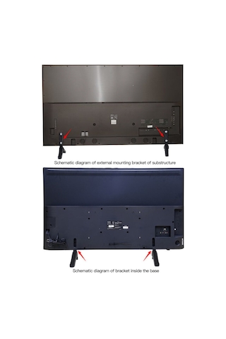 Mufunye 32-65 İnç Lcd/led Tv Ayakları, Çelik Yapı, 88 Lbs Yük Kapasitesi, Yüksekliği Ayarlanabilir, Kayma Ve Çizik Korumalı St08