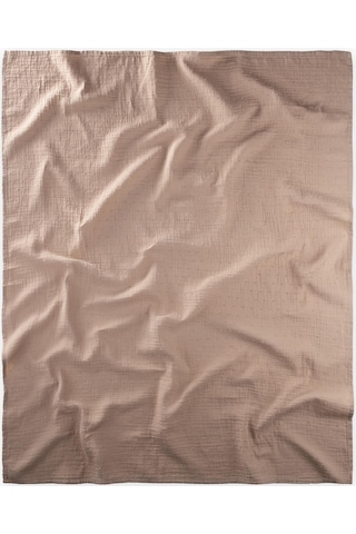 Cigit Naturel Puantiyeli Müslin Battaniye 90x100 CM Vizon