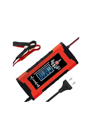 Tenfowee 180w Akıllı Araç Şarj Cihazı - 12v/24v Agm Akü Tamir Ve Şarj Özelliği Kırmızı, Avrupa Standart