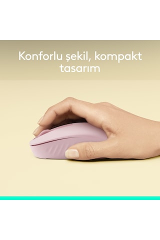 Logitech M196 Bluetooth Kablosuz Kompakt Pc Ve Mac İle Uyumlu Mouse - Pembe