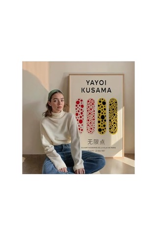 Yayoi Kusama Çerçevesiz Poster, Modern Dekoratif Çerçevesiz Poster, Tablo, Yayoikusama-13, 40 X 50