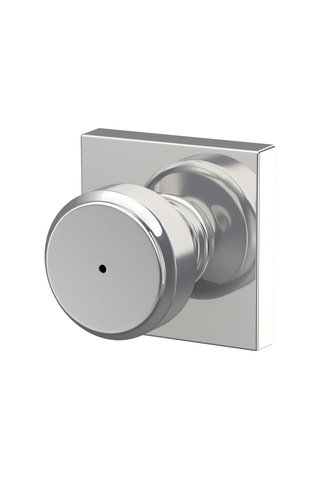 F40 Bwe 625 Col Bowery Topuz Collins Trim Yatak Ve Banyo Gizlilik Kapı Kilidi, Parlak Krom Diğer